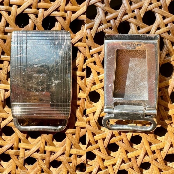 Solid Sterling Silver Tiffany & Co Vintage Belt Buckle and Belt main image 6
